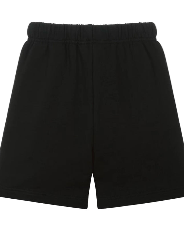 kids atelier palms angels Black Palm Stamp Sweatshort
