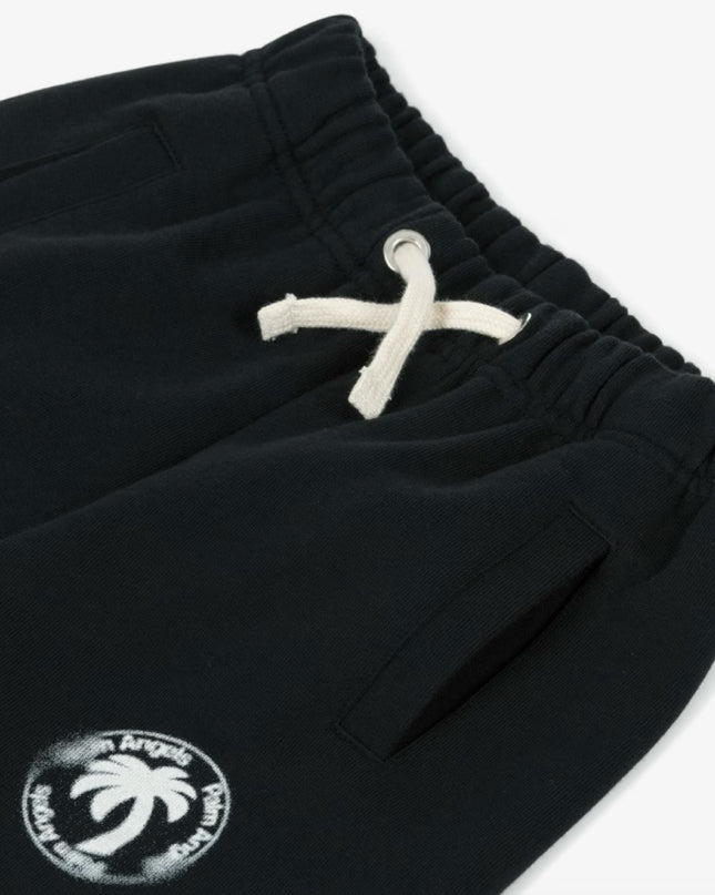 kids atelier palms angels Black Palm Stamp Sweatshort