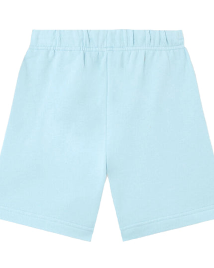 kids atelier palms angels Baby Blue Brushed Logo Sweatshorts