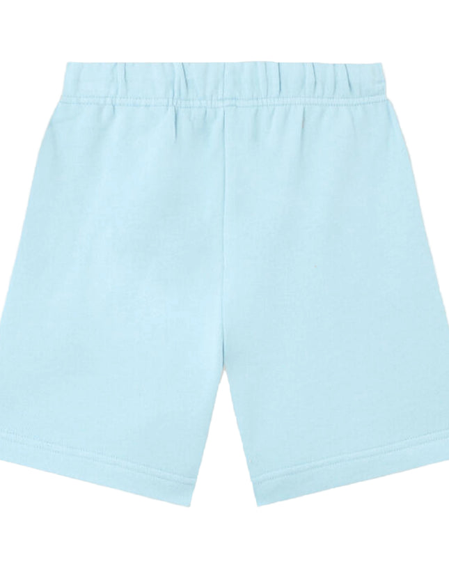 kids atelier palms angels Baby Blue Brushed Logo Sweatshorts