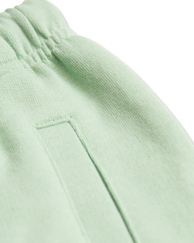 kids atelier palm angels Green Brushed Logo Sweatshorts