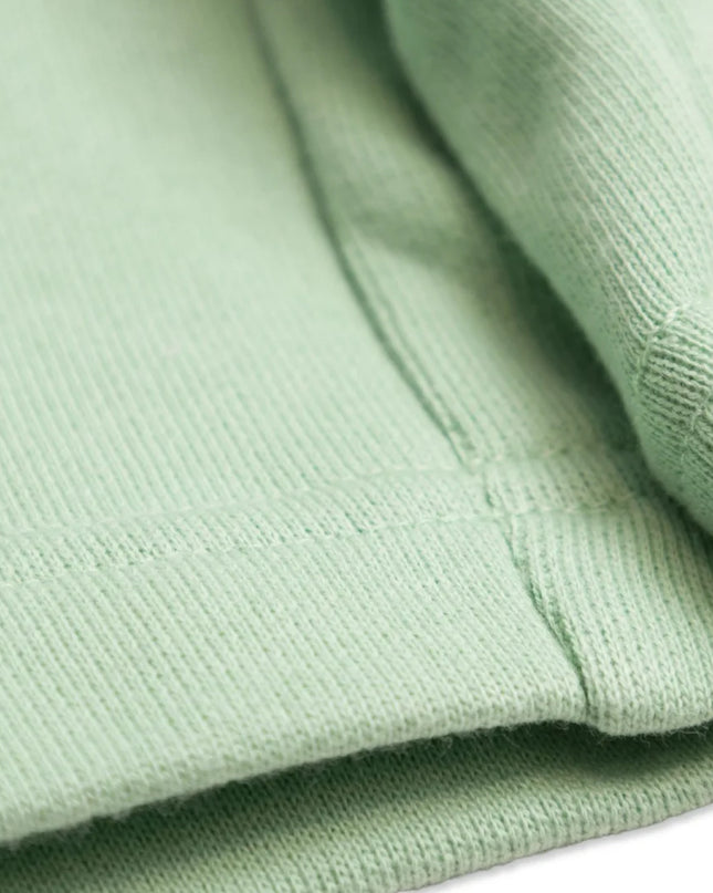 kids atelier palm angels Green Brushed Logo Sweatshorts