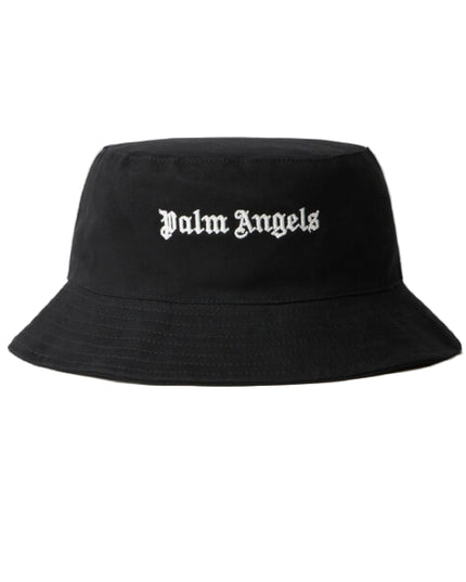kids atelier palms angels Black Classic Logo Bucket Hat