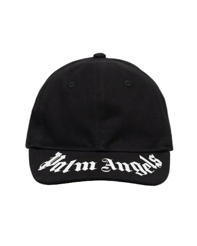 kids atelier palms angels Black Brushed Logo Baseball Cap
