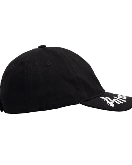kids atelier palms angels Black Brushed Logo Baseball Cap