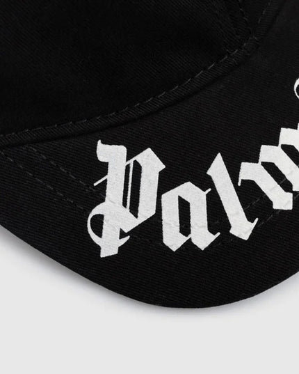 kids atelier palms angels Black Brushed Logo Baseball Cap