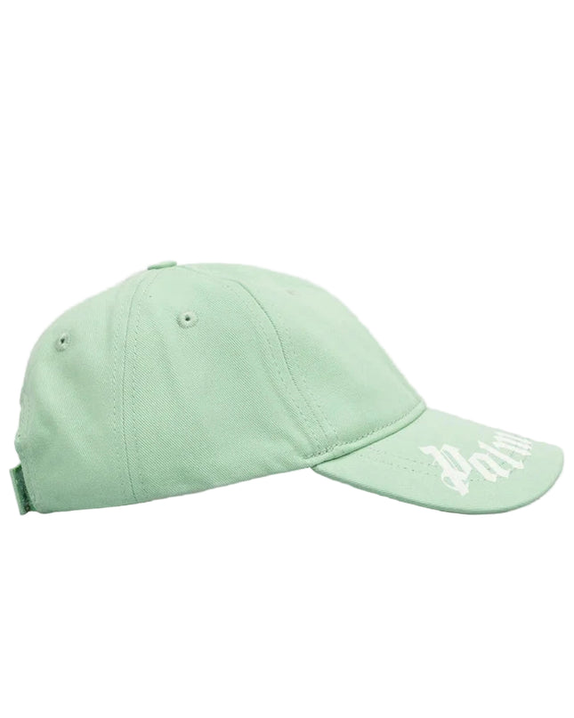 kids atelier palms angels Green Brushed Logo Baseball Cap