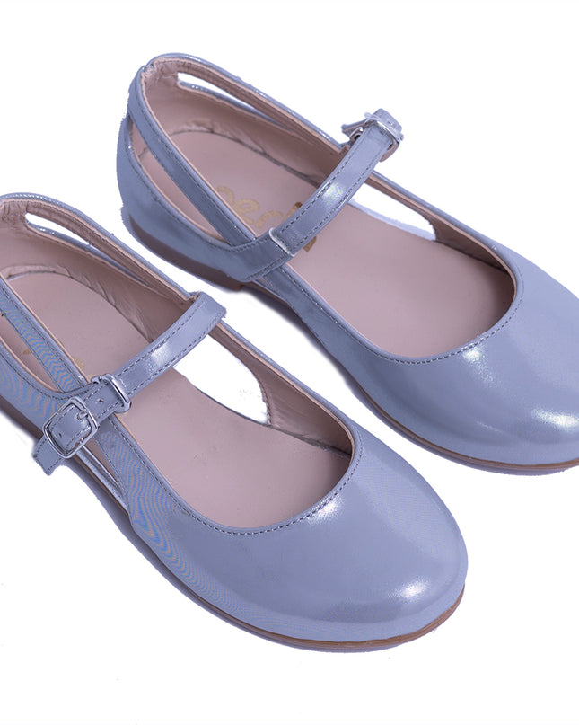 PERLA-V07P-SILVER-CUT OUT FLATS