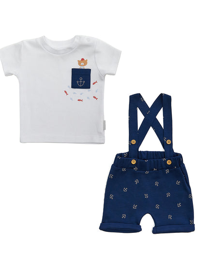 Andy Wawa-NAVY-BABY SET 2 PCS SET LITTLE SAILOR-AC22640