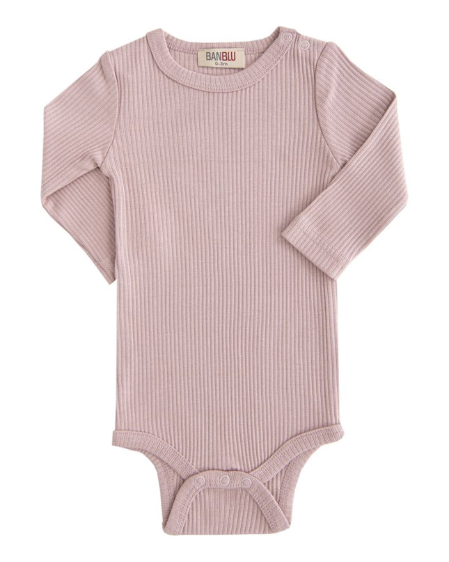 BANBLU-LS BODYSUIT-51176-MAUVE
