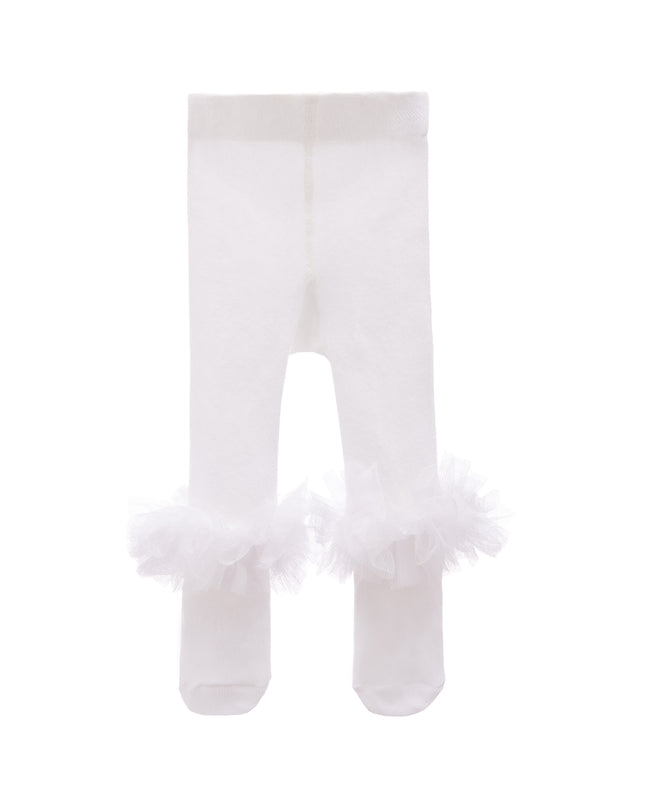 BANBLU-75C24P1E-AR-White-Ankle Ruffle Tights