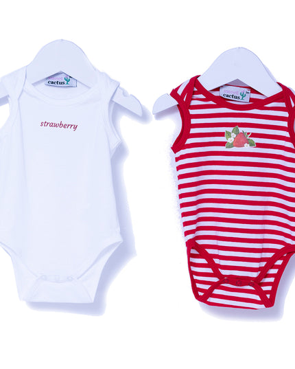 Sweet Cactus-51009-Strawberry-Sleeveless-Onsie