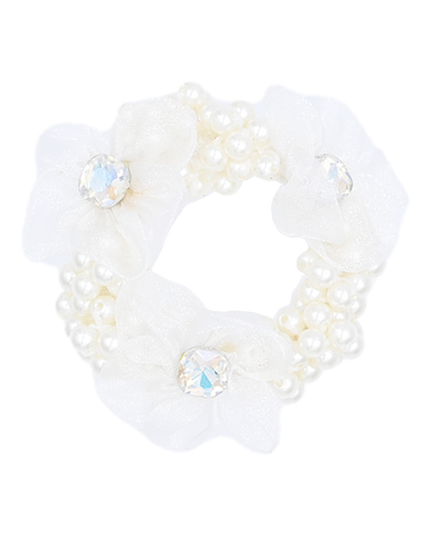 mimi tutu-MTPCS25007-Rhinestone Flower Scrunchie