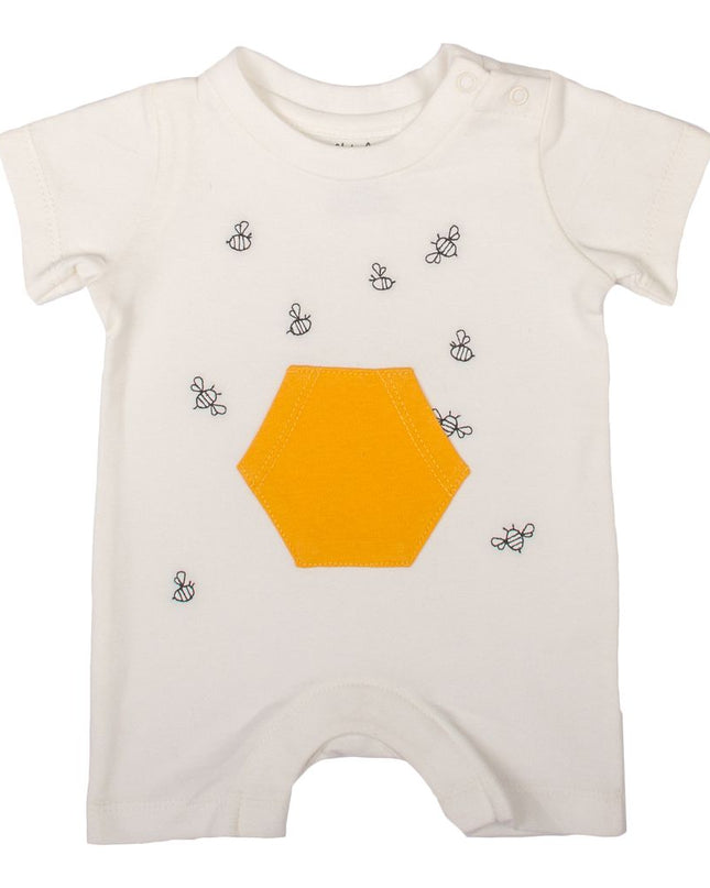 MILK354-BEE HIVE ROMPER