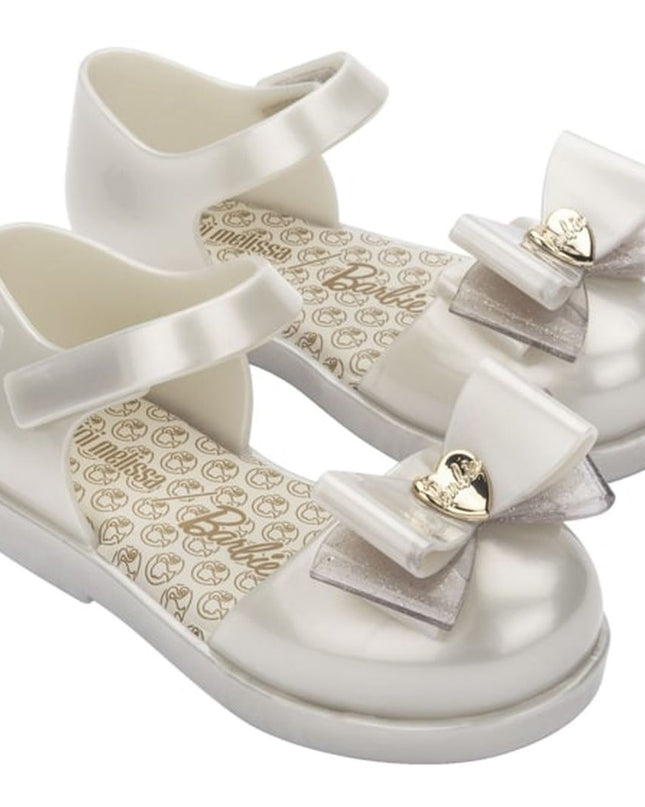 Melissa-Mini Melissa Amy + Barbie BB-35697-AR616-White Metallic
