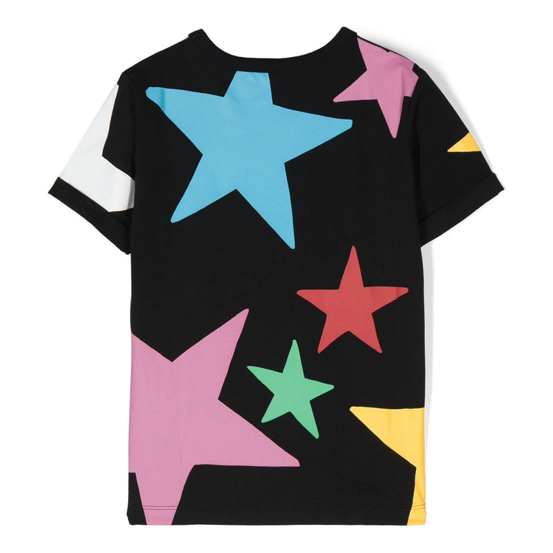 Black Multicolor Stars T-Shirt
