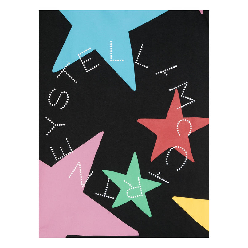 Black Multicolor Stars T-Shirt