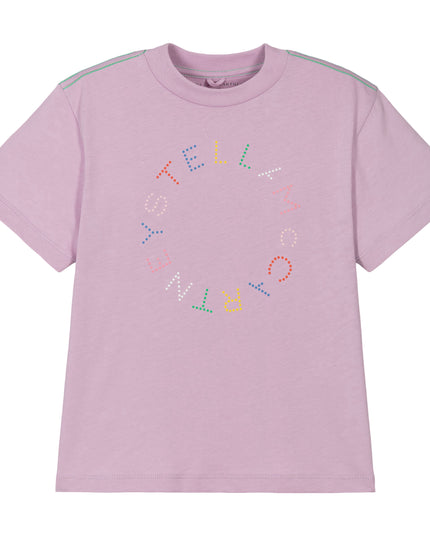 Pink Logo Dot Print T-Shirt