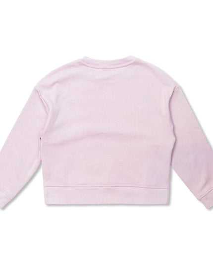 Purple Logo Dot Print Sweatshirt