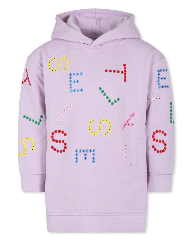 Purple Logo Hooded Dress