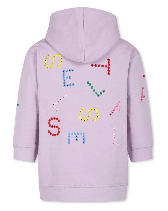 Purple Logo Hooded Dress