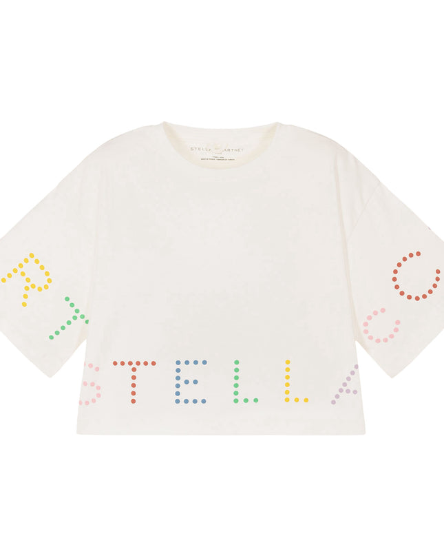 White Logo Dot Print