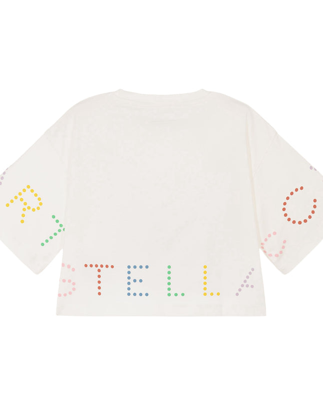 White Logo Dot Print