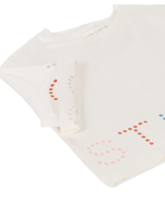 White Logo Dot Print