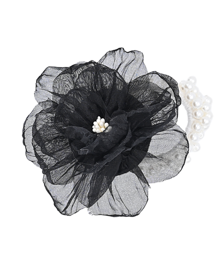 mimi tutu-MTPCS25004-Tulle Flower Scrunchie