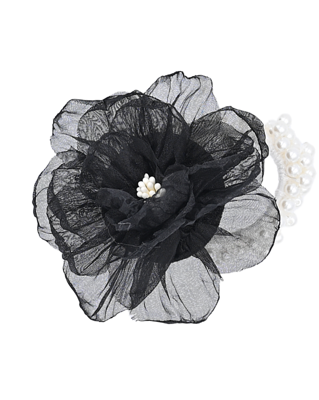 mimi tutu-MTPCS25004-Tulle Flower Scrunchie