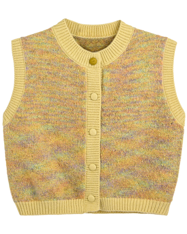 kids atelier sweet cactus Yellow Multicolor Knit Vest