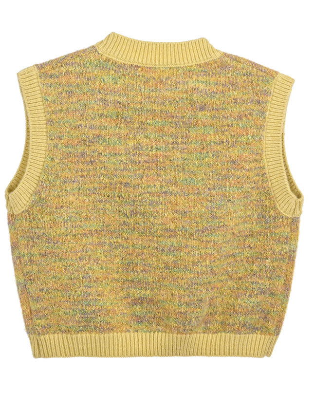 kids atelier sweet cactus Yellow Multicolor Knit Vest