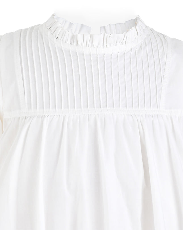 kids atelier sweet cactus White Eyelet Embroidered Dress
