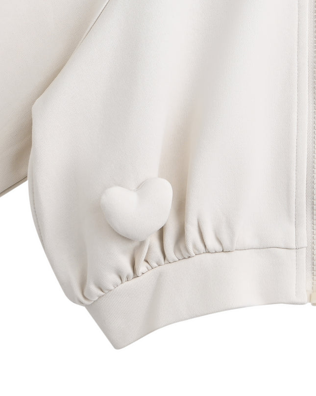 kids atelier sweet cactus Light Beige Pom-Pom Pants Set