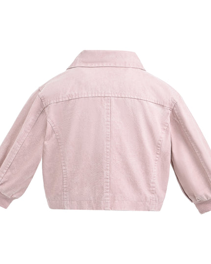kids atelier sweet cactus Light Pink Corduroy Skirt Set