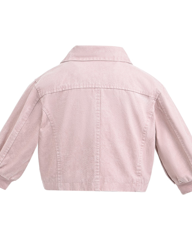 kids atelier sweet cactus Light Pink Corduroy Skirt Set
