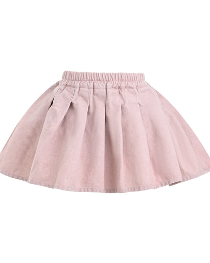 kids atelier sweet cactus Light Pink Corduroy Skirt Set