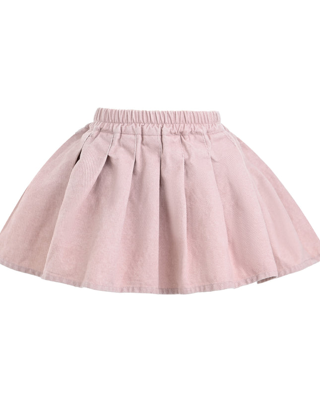 kids atelier sweet cactus Light Pink Corduroy Skirt Set