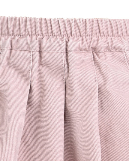 kids atelier sweet cactus Light Pink Corduroy Skirt Set