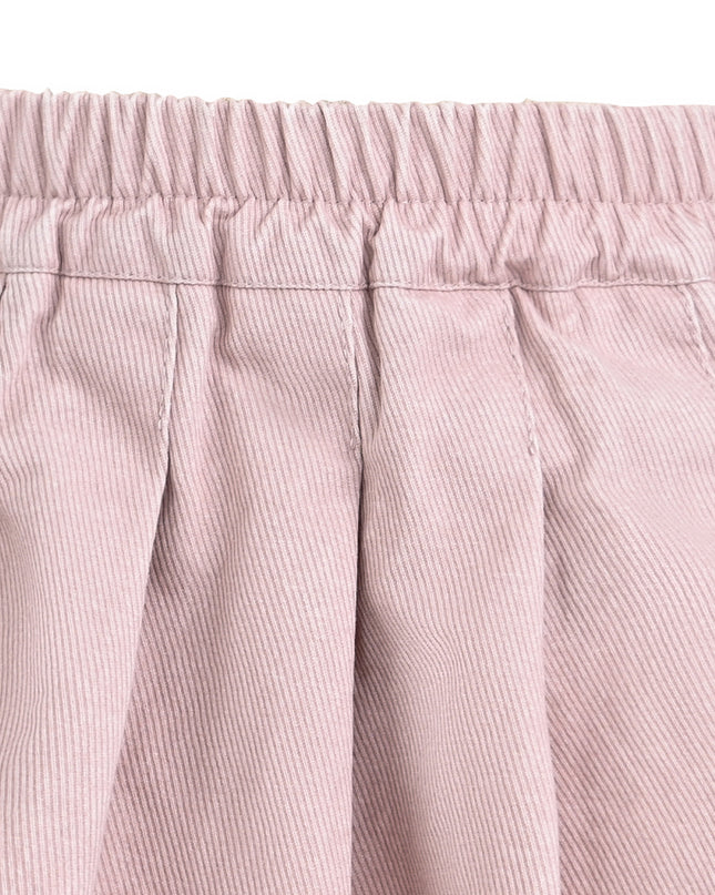 kids atelier sweet cactus Light Pink Corduroy Skirt Set