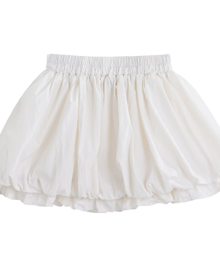kids atelier sweet cactus White Lace-Trim Skirt Ensemble