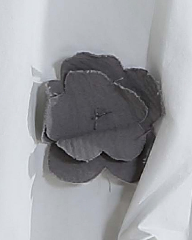 Gray Bloom Pants Set
