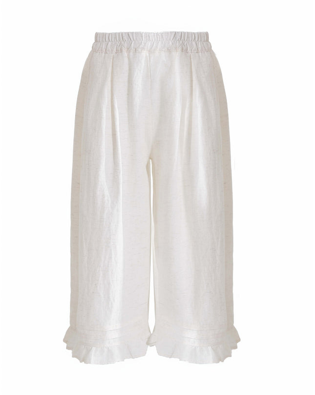 kids atelier sweet cactus Gray Ruffle Pants Set