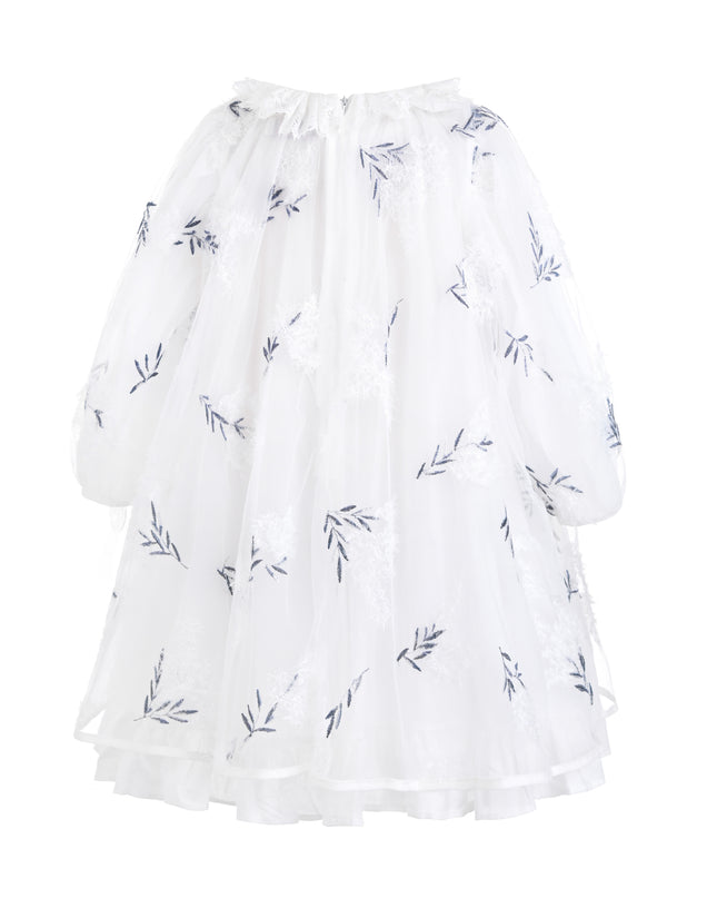 kids atelier sweet cactus White Floral Embroidered Dress