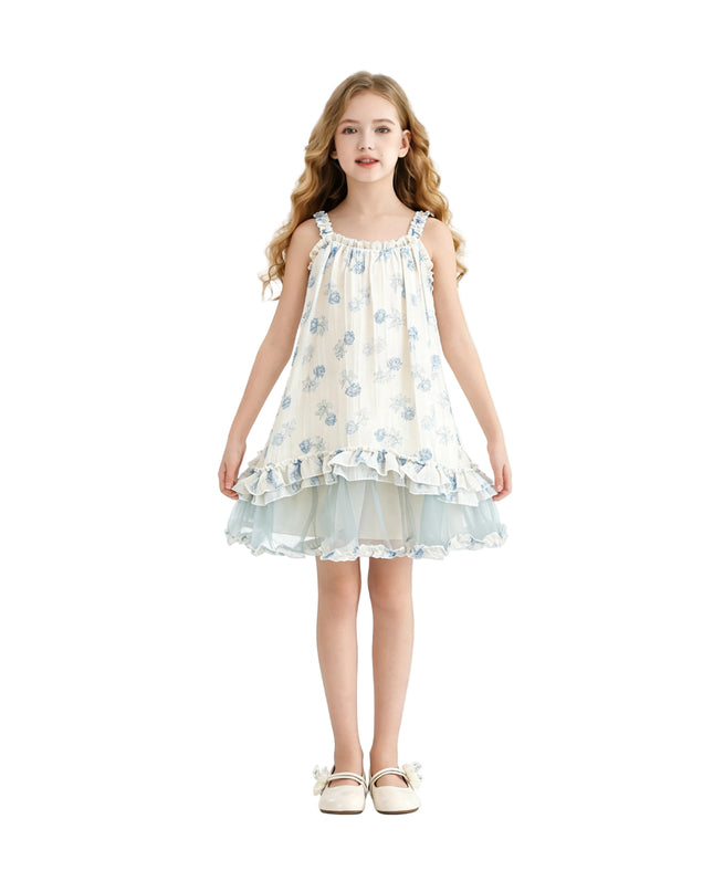 kids atelier sweet cactus Vintage Bloom Ruffle Dress
