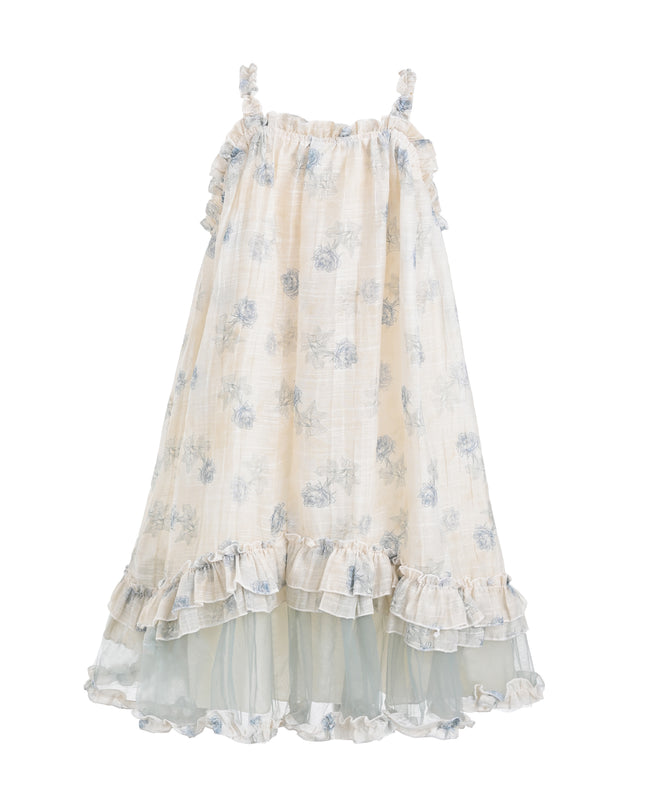 kids atelier sweet cactus Vintage Bloom Ruffle Dress