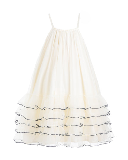 kids atelier sweet cactus Cascade Trim Tiered Dress