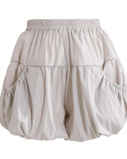 kids atelier sweet cactus Gray Lace Shorts Set
