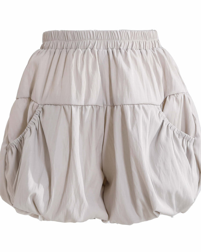 kids atelier sweet cactus Gray Lace Shorts Set