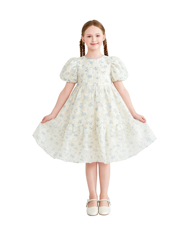 kids atelier sweetcactus Bloom Tiered Floral Dress